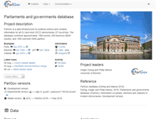 Tablet Screenshot of parlgov.org